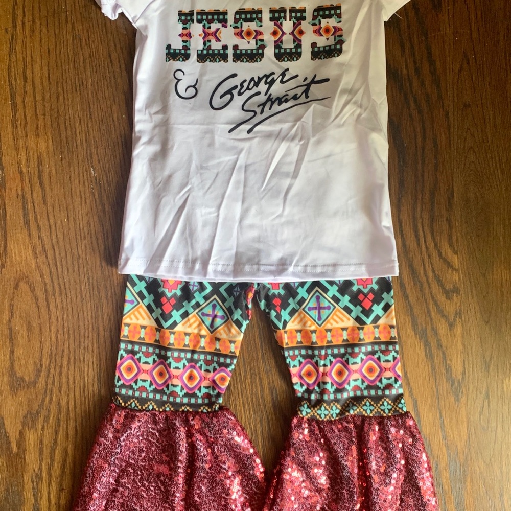 COPY - Toddler Jesus and George Straight set